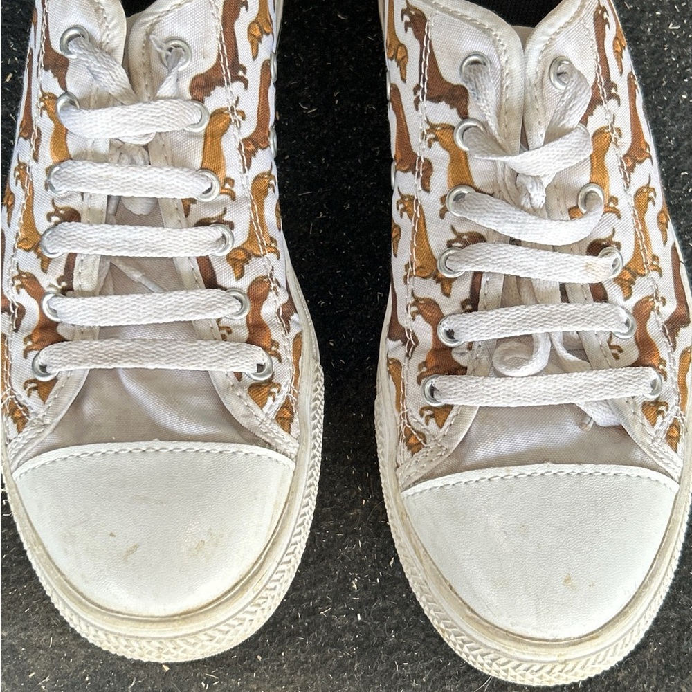 Animal Print White Sneakers